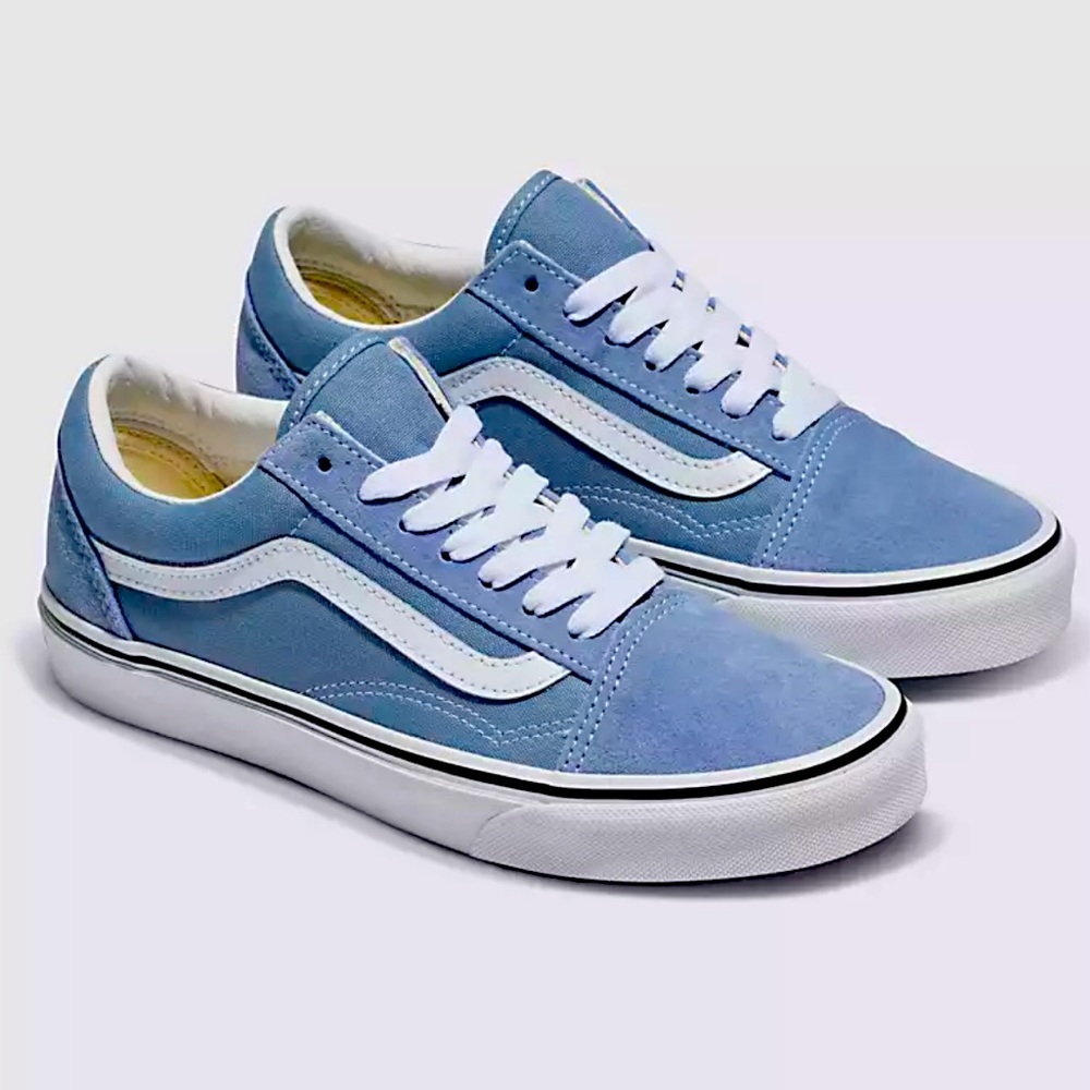 SIZE 7.5 Periwinkle Suede Old Skool Classic Vans